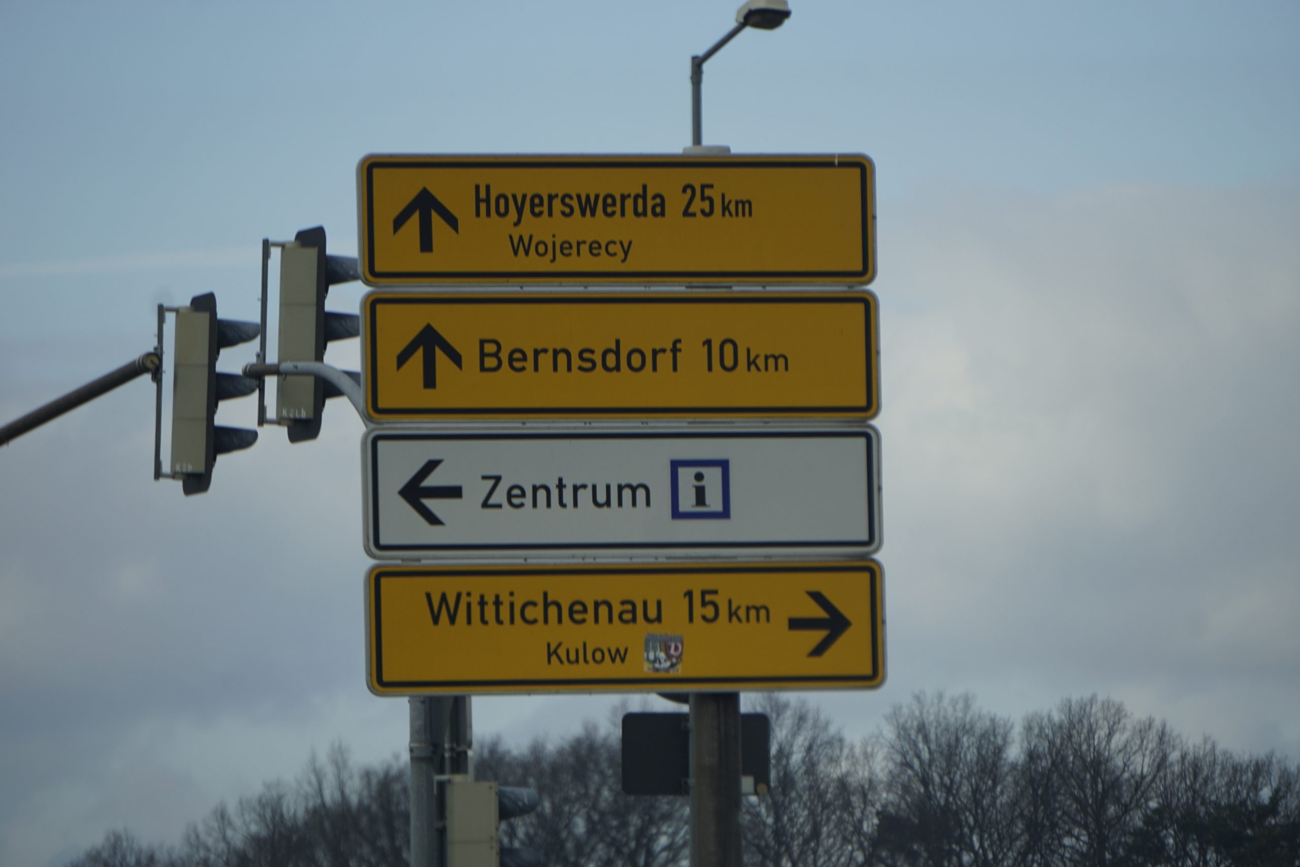 Straßenschild - Kulow, HoyWoy, Schiebock