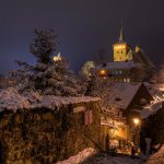 Ansicht der Stadt Bautzen im Winter